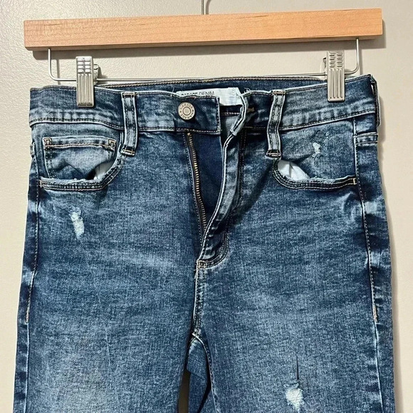 Garage Denim High Rise Distressed Skinny Jeans - Picture 3 of 10